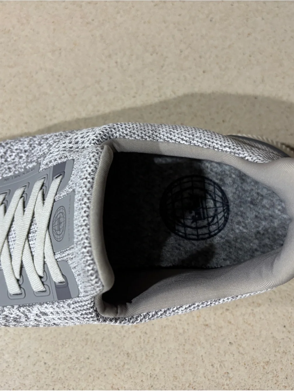 Peter Millar Hyperlight Apollo Knit Shoes Gray - Men's Size 9